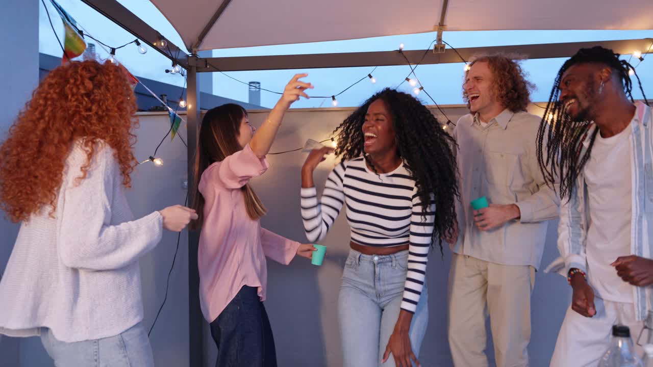 Group of friends at a party