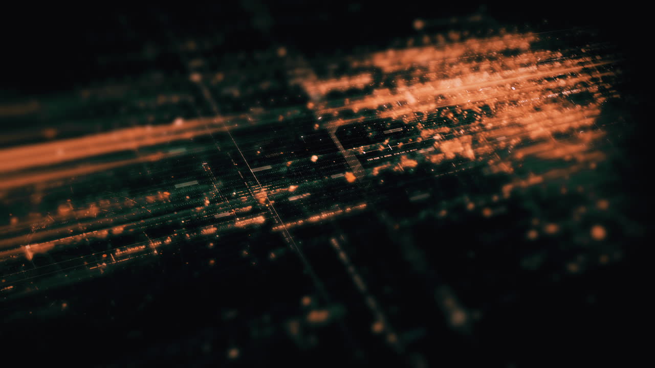 Advanced data matrix simulation UI with cutting-edge digital environment with a dynamic and immersive display of interconnected data matrix information networks systems background