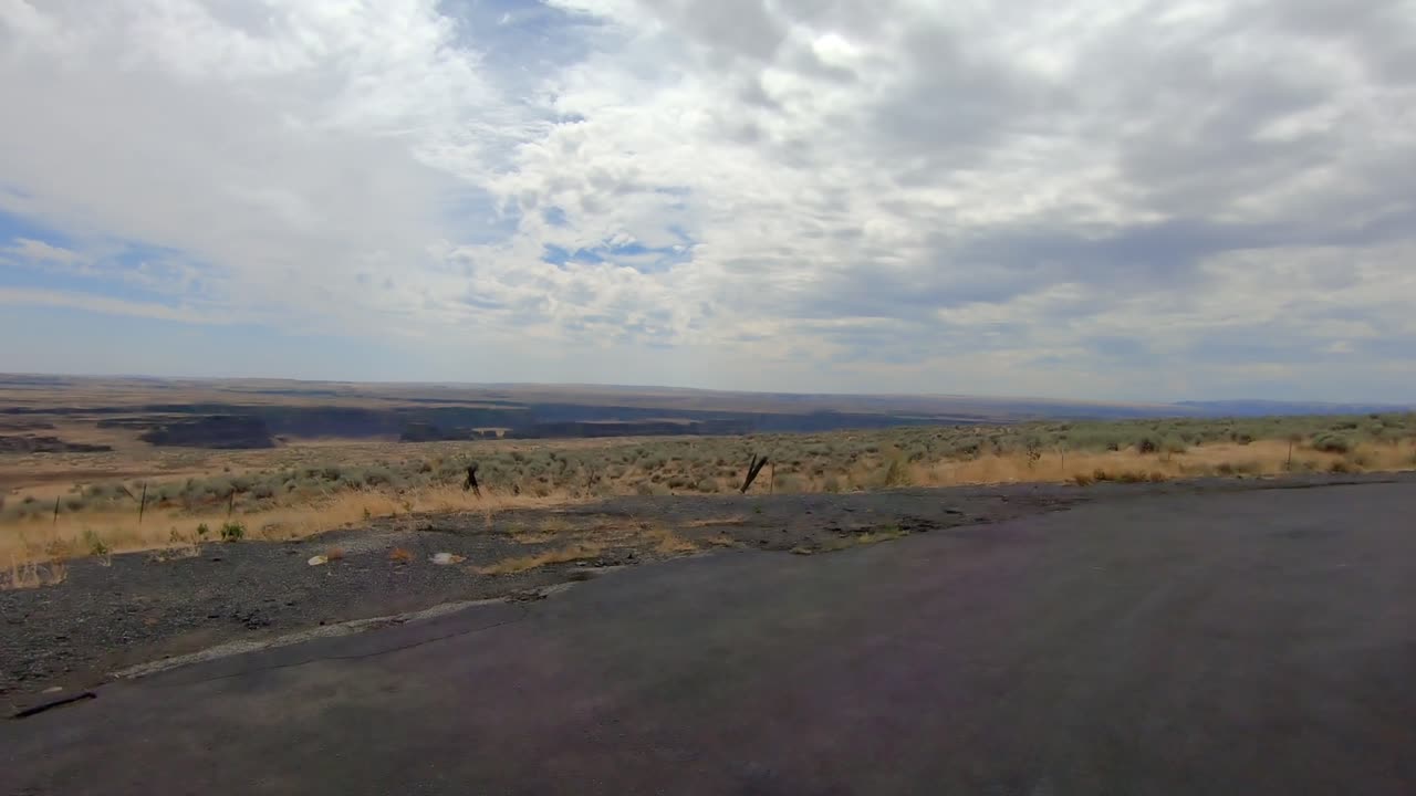 흐린 날 북중부 워싱턴주 오카노건 고원의 팬