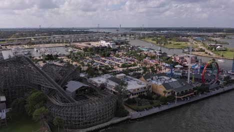 Kemah-Promenade-Und-Luftbild-Des-Vergnügungsparks