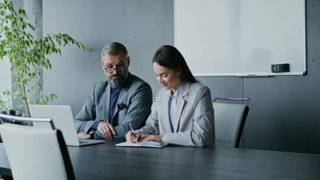 business meeting in conference room