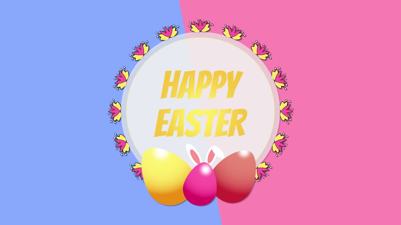 다채로운 달과 꽃으로 축하하는 부활절