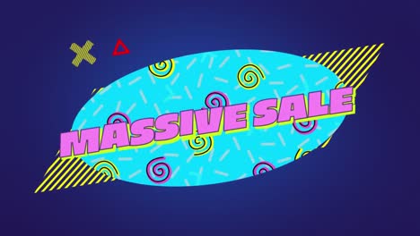 Massive-sale-graphic-in-blue-oval-with-moving-elements-on-purple-background