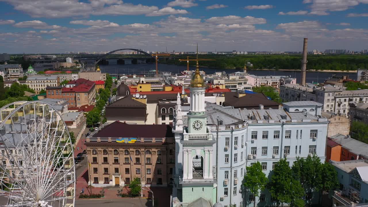 una vista aérea de lviv, ucrania