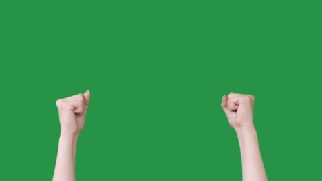 gesto de protesta de la mano exigiendo puños cerrados