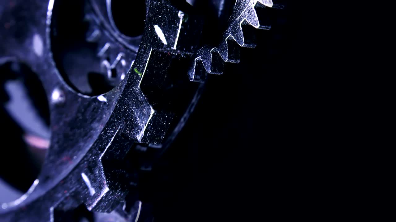 Abstract Grunge Dirty and Rusty Clock Gears Industrial and Business Concept