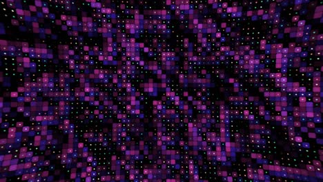 an animated endless loop mosaic of abstract square tiles. simple screen motion graphics background