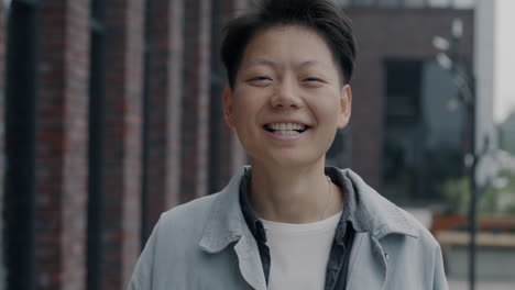 smiling person