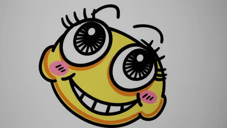 happy cartoon emoji face