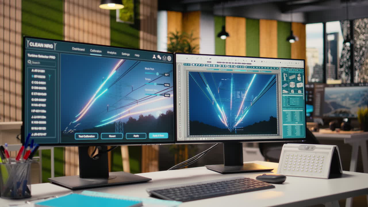 Digital Power Lines Analytics Dashboard Displays Performance Data