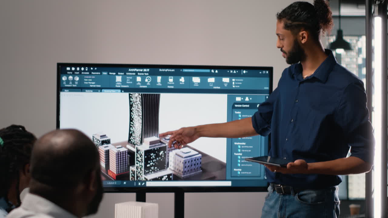 Vertical Video Diverse contractors real estate developers evaluating site preparation