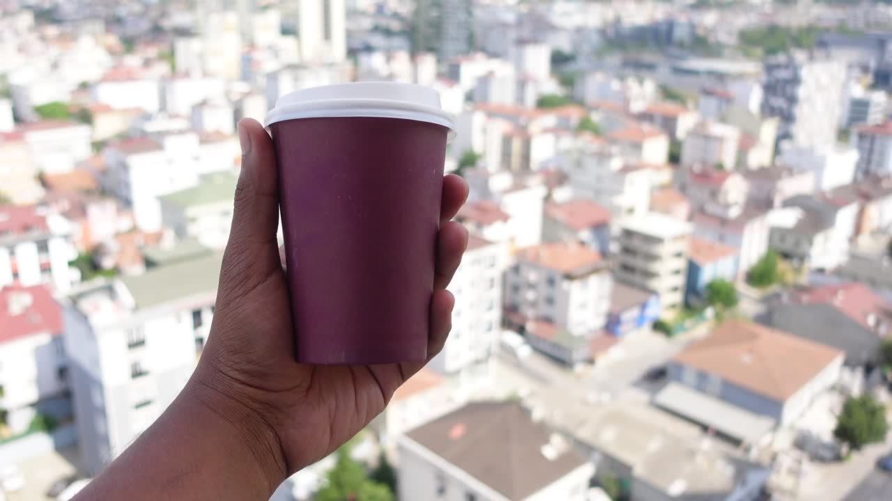 Coffee Break with a City View