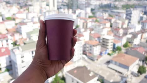 Coffee Break with a City View