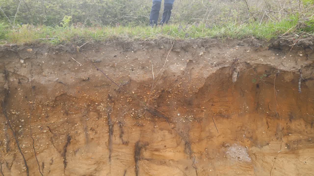 una vista de cerca de la playa de kessingland en suffolk, inglaterra