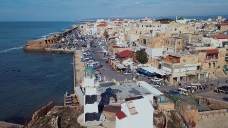 city akko, israel, aerial view