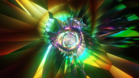 abstract seamless neon multicolor psychedelic hypnotic vj loop background. 3d graphics for music stage transition, shows, retro, hitech