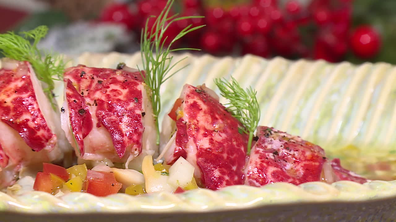 Seared Lobster Tails with Salsa