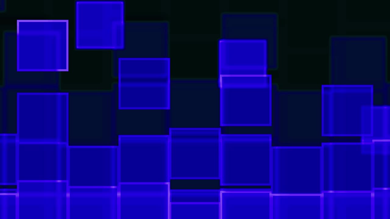 la caída de cuadrados coloridos bucle oscuro