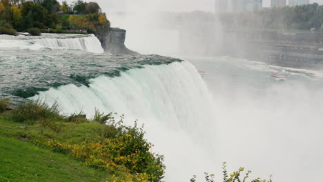 the famous niagara falls. slow motion 120 fps 4k video