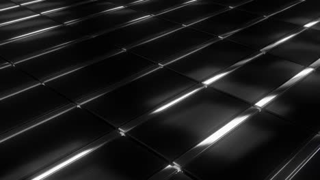 abstract black metal tiles