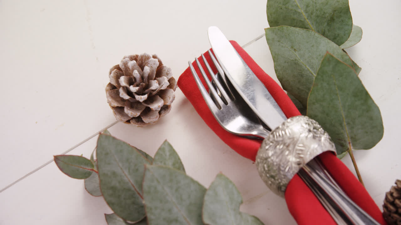 Various cutlery on wooden table 4k