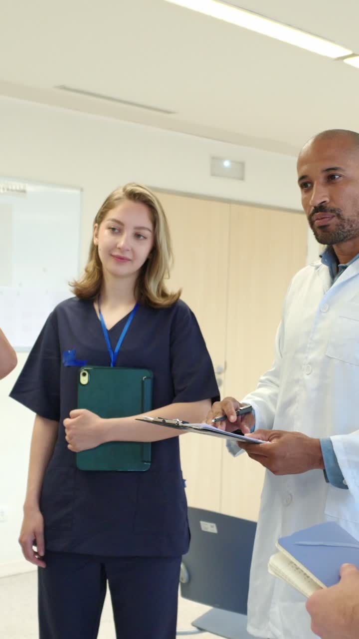 Healthcare professionals in a meeting