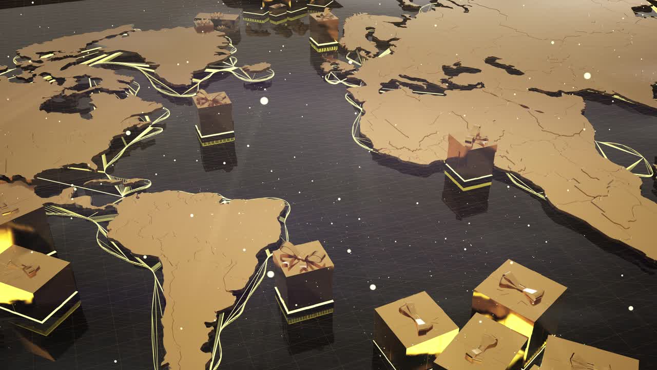 Rete Globale di Consegna Regali, Mappa del Mondo