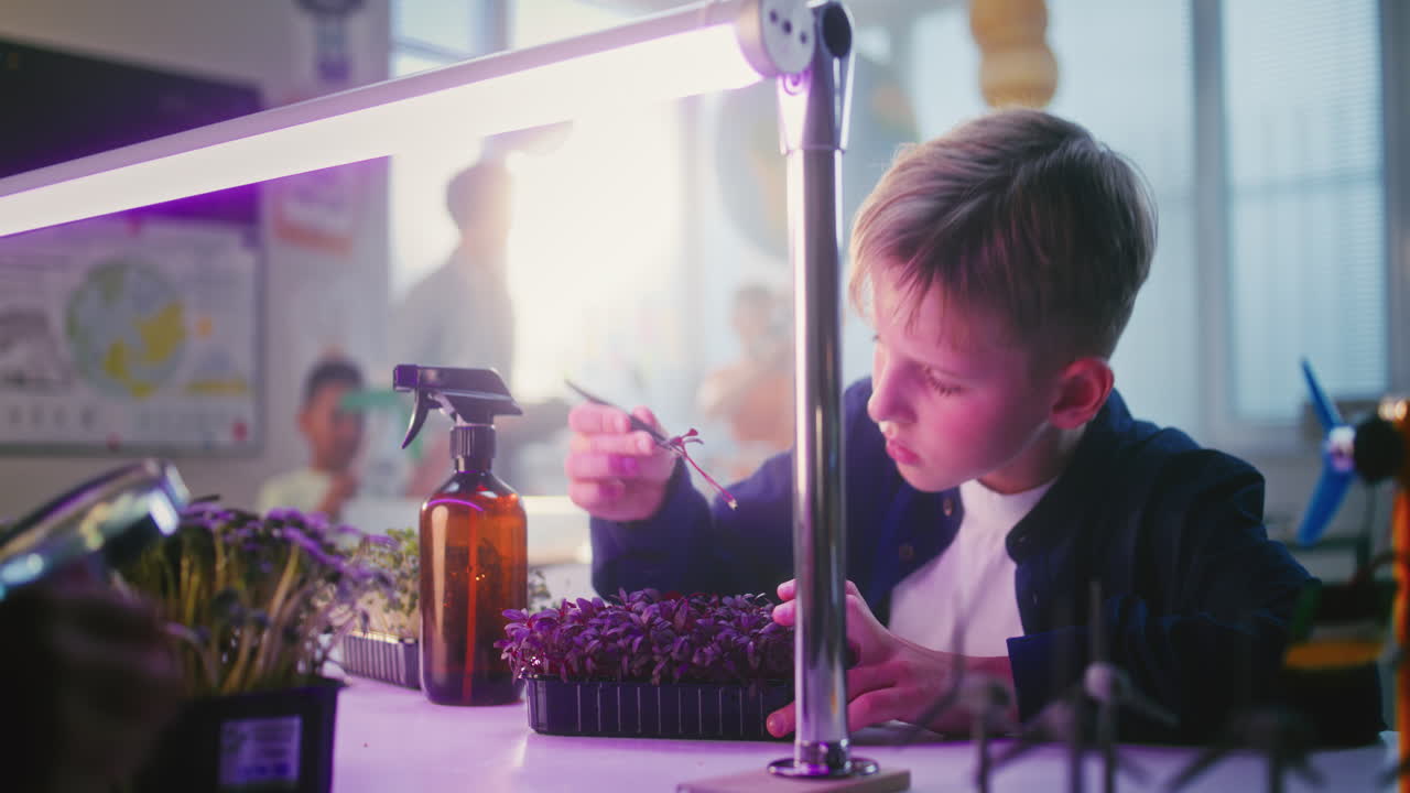 Students Conducting a Science Experiment in a Classroom