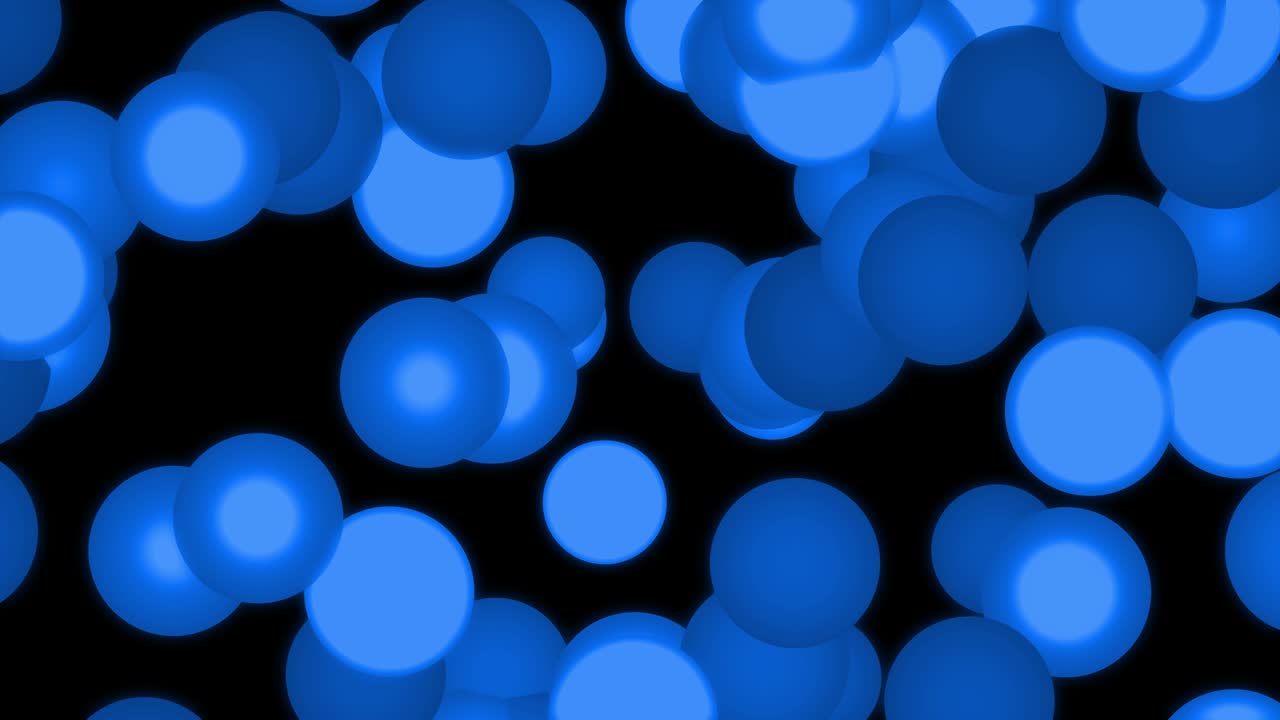 큰 크기의 점 공이 움직이는 애니메이션 모션 그래픽