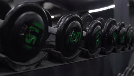 dumbbells row low angle shot