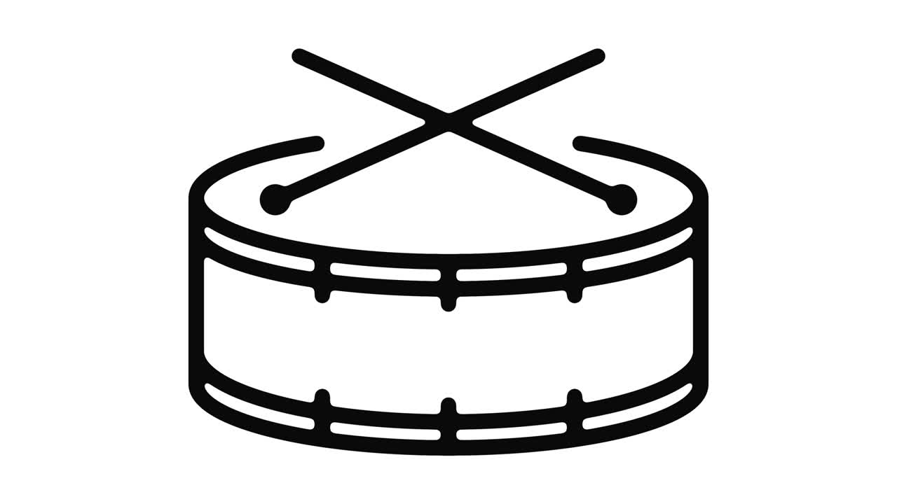 드럼 라인 모션 그래픽