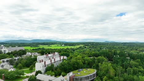 the end of campus at middlebury university