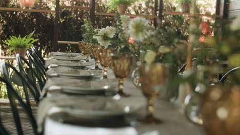 summer garden table decoration party long table