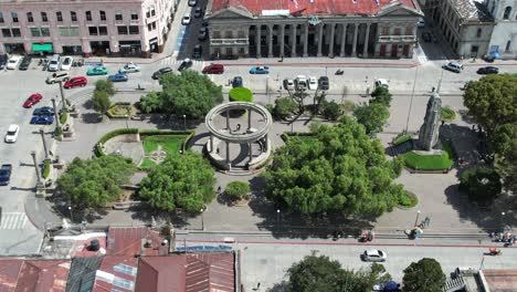 Parque-Centro-America-Centro-Historico-Quetzaltenango,-Xela,-Guatemala