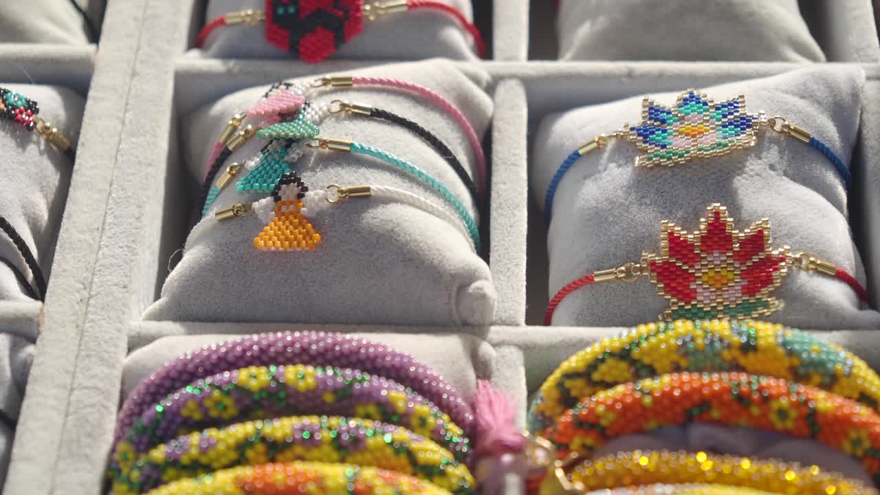 Beaded Bracelets Display