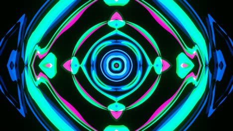 pulsación multicolor de plasma brillante de una figura abstracta