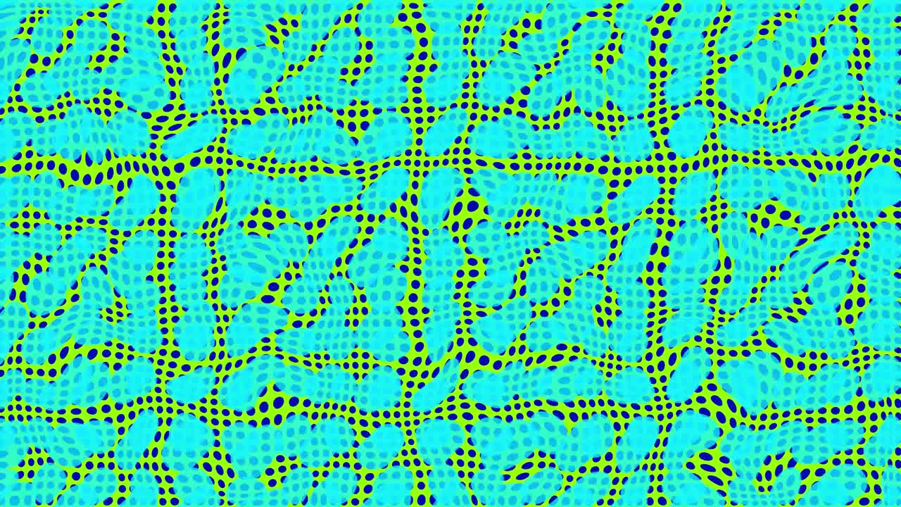 colorido trippy 2d psicodélico fondo abstracto animación gráficos de movimiento patrón de forma geométrica verde azul azul