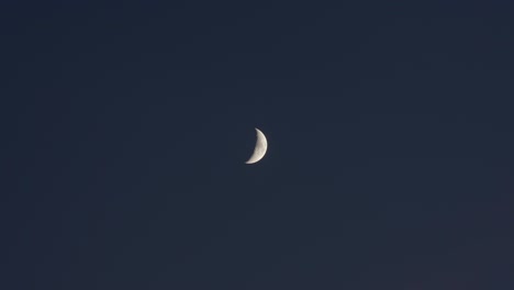 young moon on sky