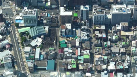 top view of tokyo from the skytree tower