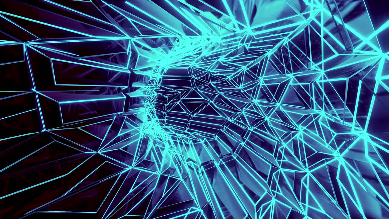 túnel de neón abstracto