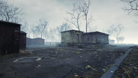 pripyat cityview of exclusion zone near the chernobyl nuclear power plant