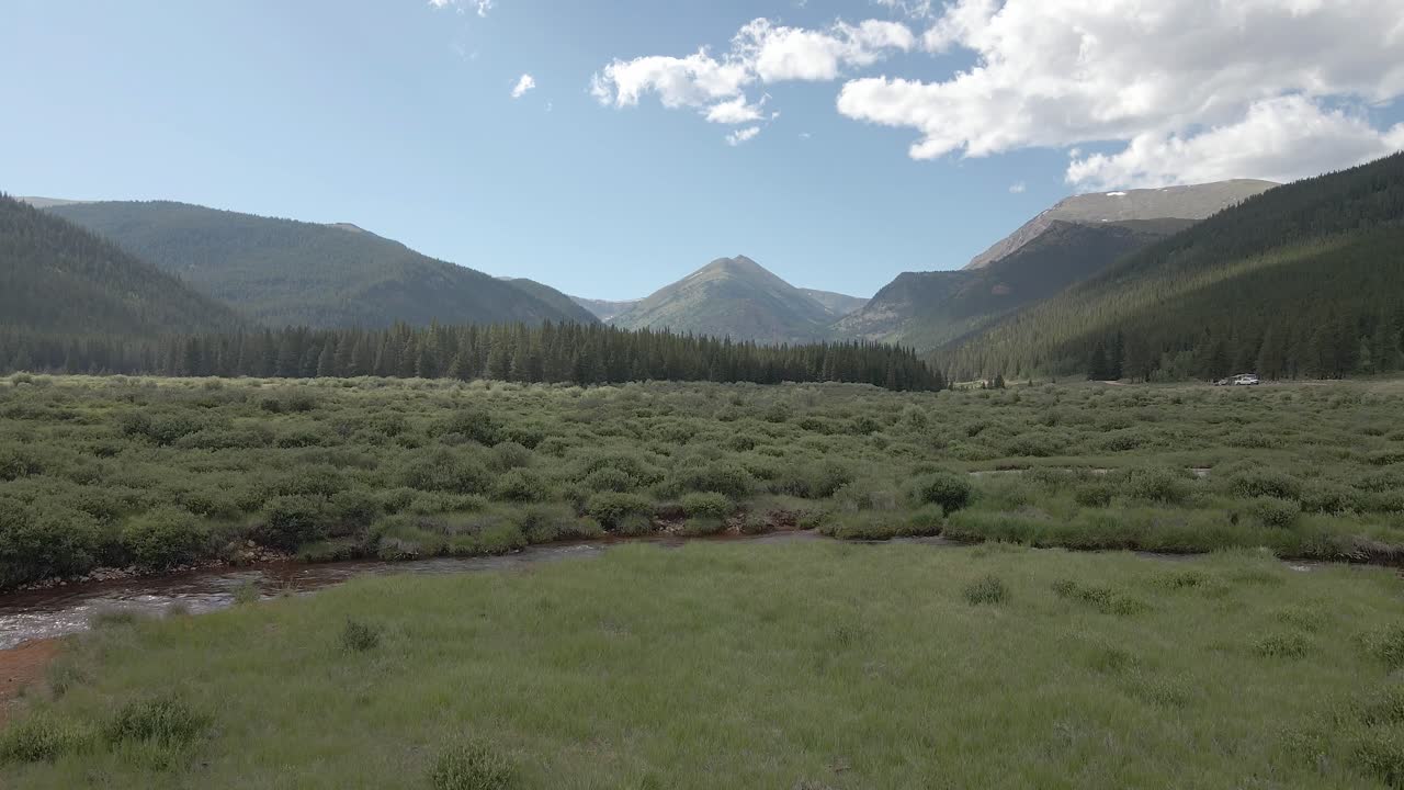 Scenic Mountain Valley in Colorado