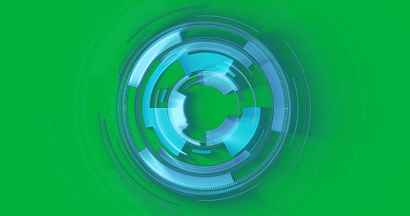 Animation of scopes scanning on transparent background