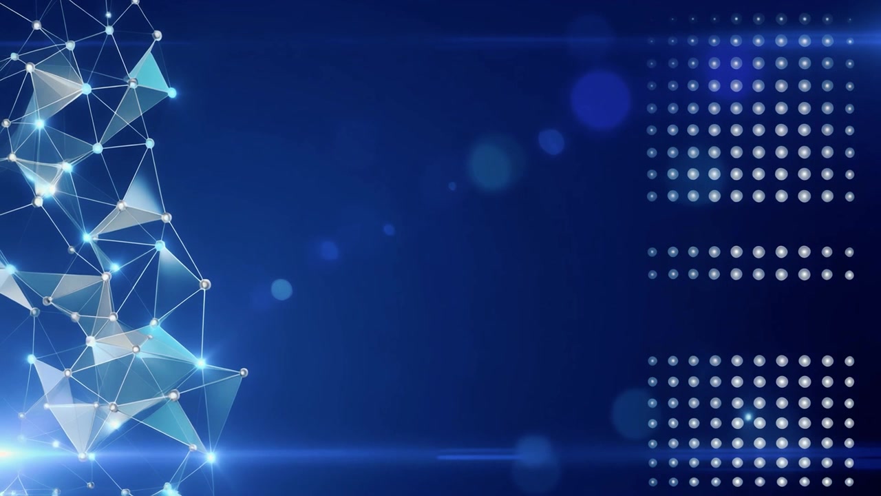 Abstract Digital Network Connection Background with Glowing Nodes