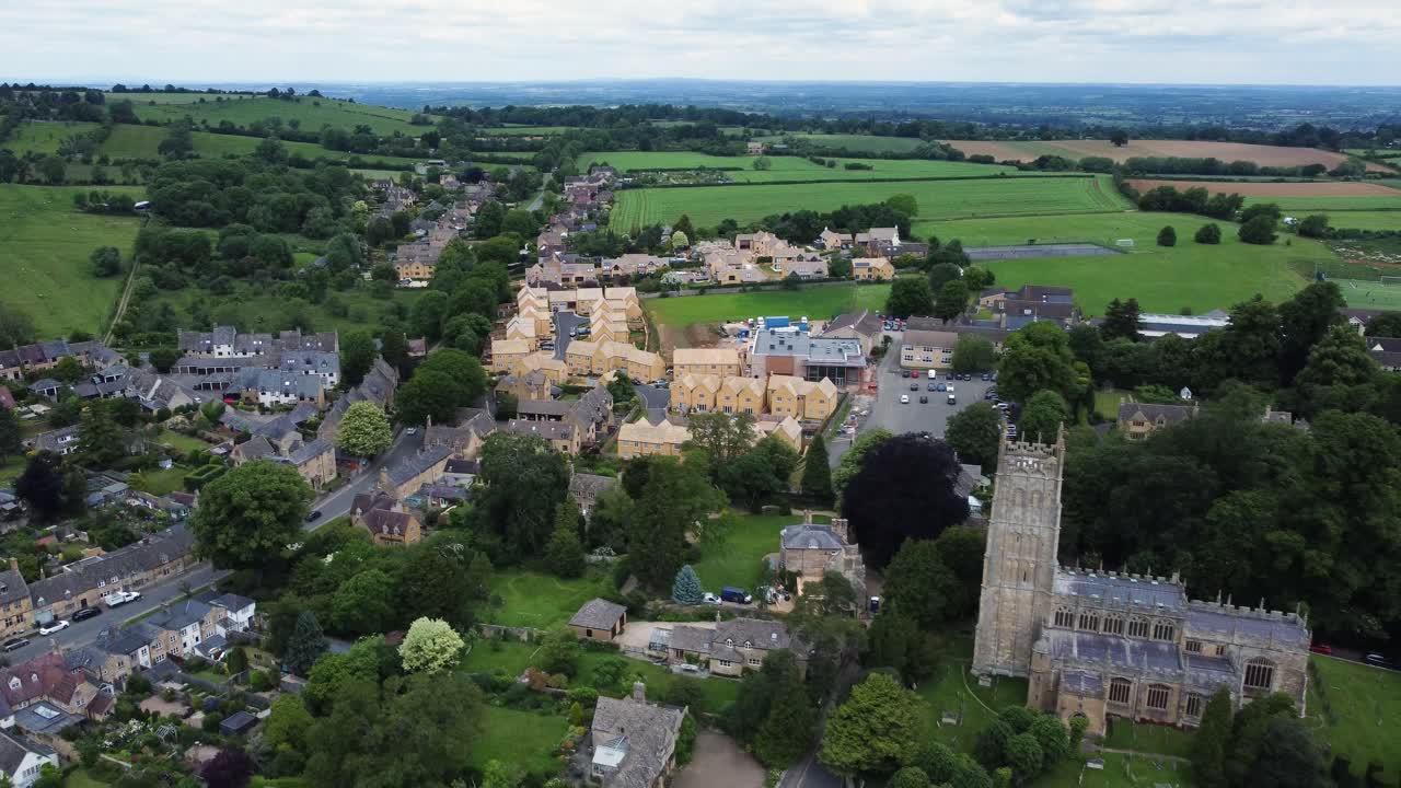 cotswold chipping campden nova casa igreja paisagem aérea