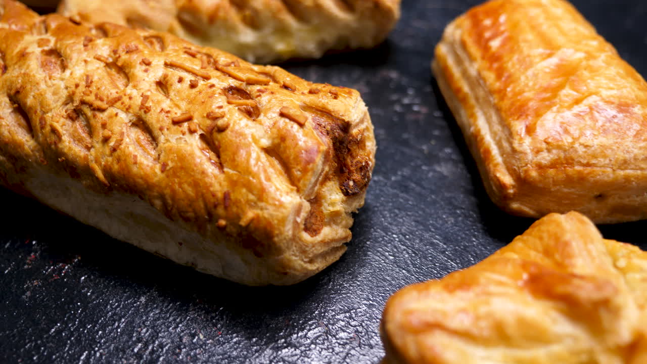 Close-up of delicious puff pastry