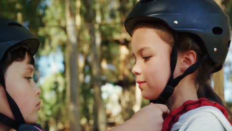 kids wearing helmet 4k