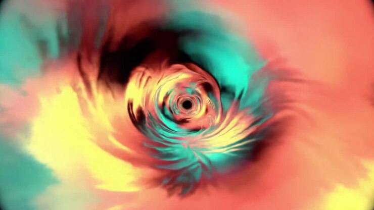 Abstract Colorful Vortex Tunnel
