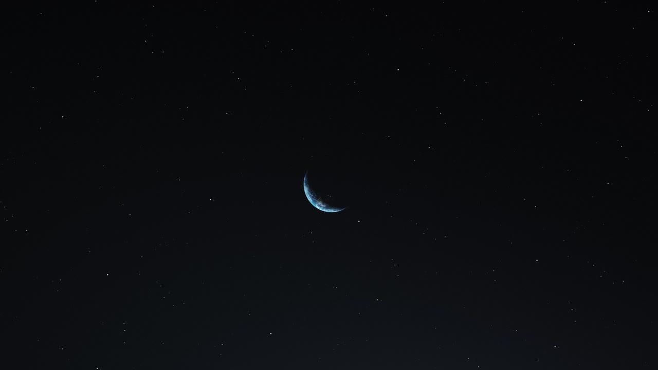 tierra en movimiento que muestra la transición diurna y nocturna mientras gira en el cielo nocturno estrellado