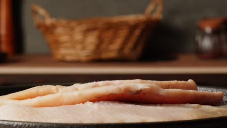 prepared fish fillets ready to cook